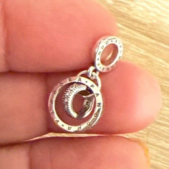 Pandora Silver and Gold Dangle Charm - Picture 4 of 4
